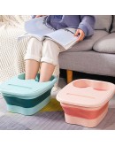 Сгъваема вана за крака с масаж и поставка за телефон